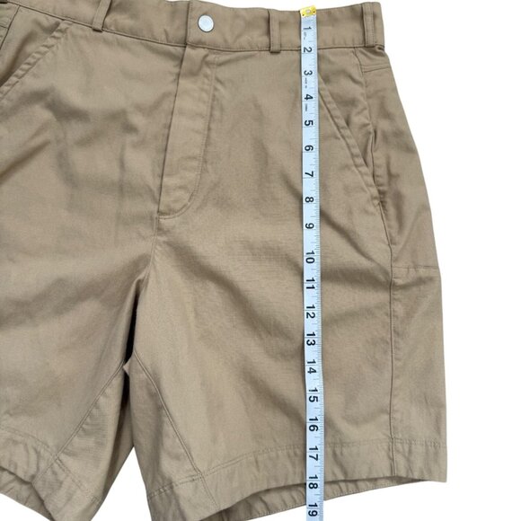 Icebreaker Womens Size 30 Shorts 8" Tan Casual Hiking Zip Pockets - Picture 5 of 6